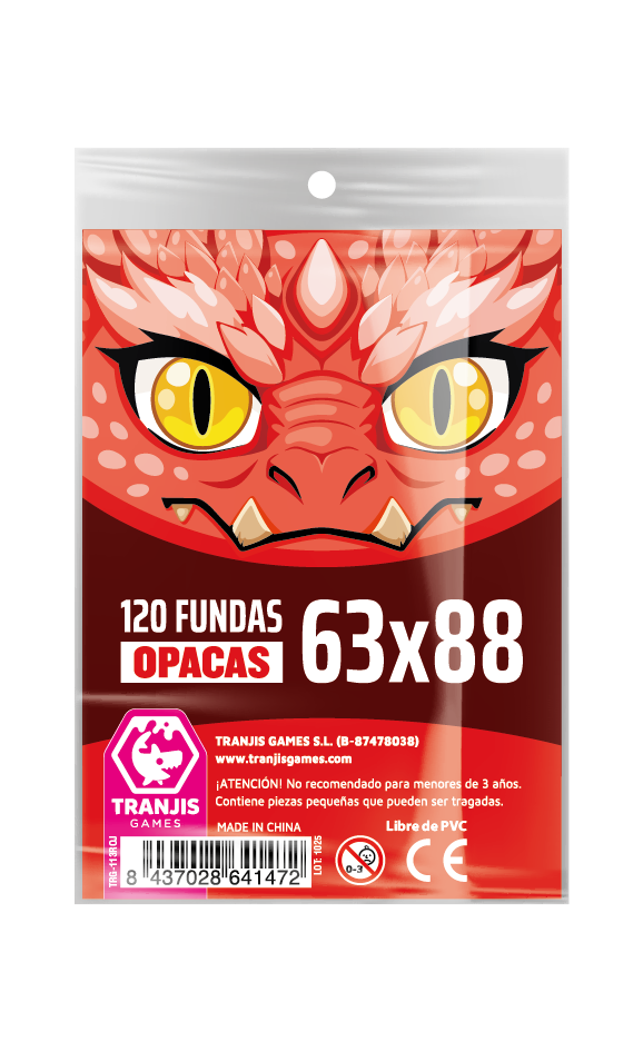Fundas Opacas 63×88 Premium Dragón Rojo